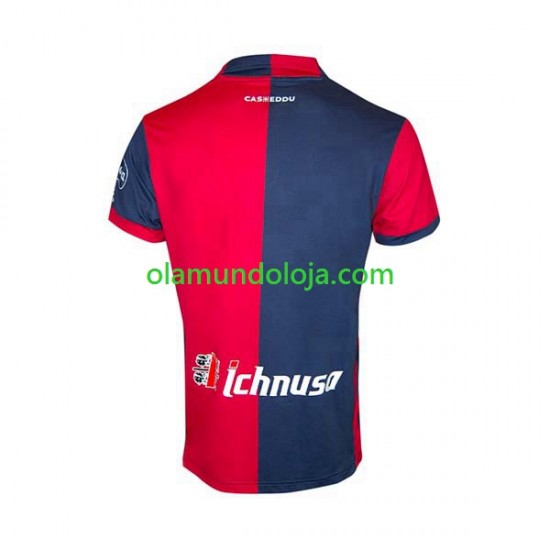 Camisola Cagliari Homem Equipamento Primeiro 2023-2024 Manga Curta